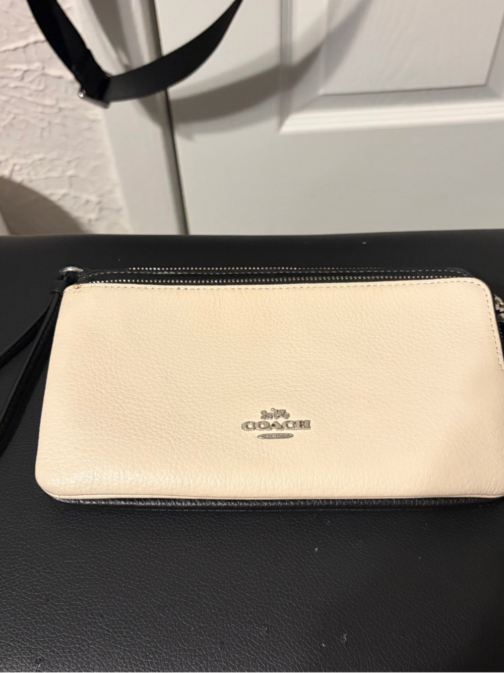 Coach double zip wallet